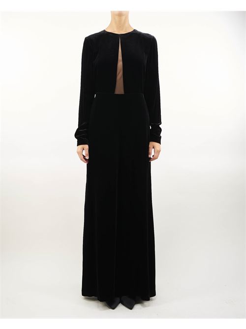 Long dress in shaved velvet Max Mara Studio MAX MARA STUDIO | abito | BAIA3